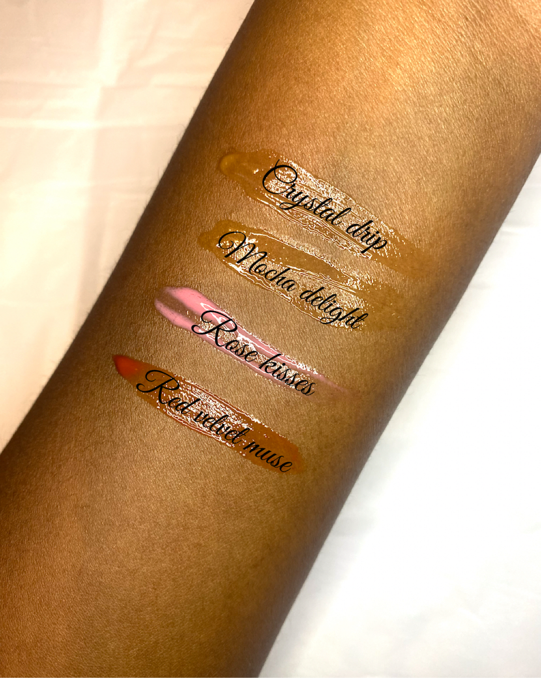 Light up lipgloss with mirror in shade “Crystal drip”