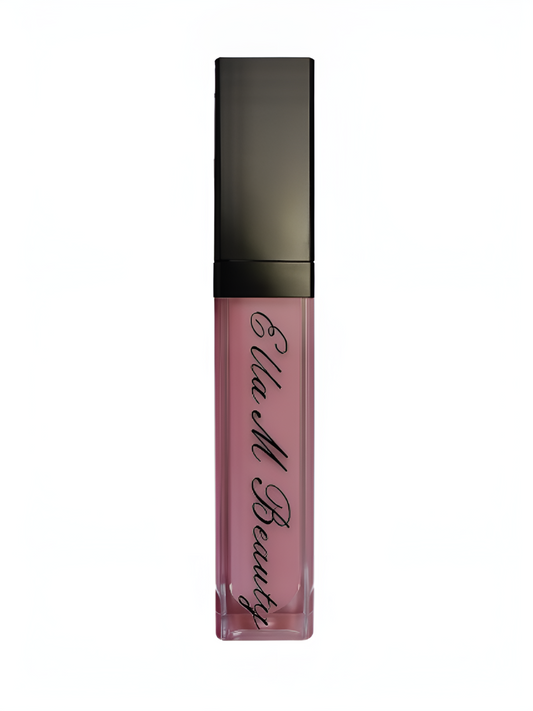 Light up lip gloss with mirror in shade "Rose kisses"