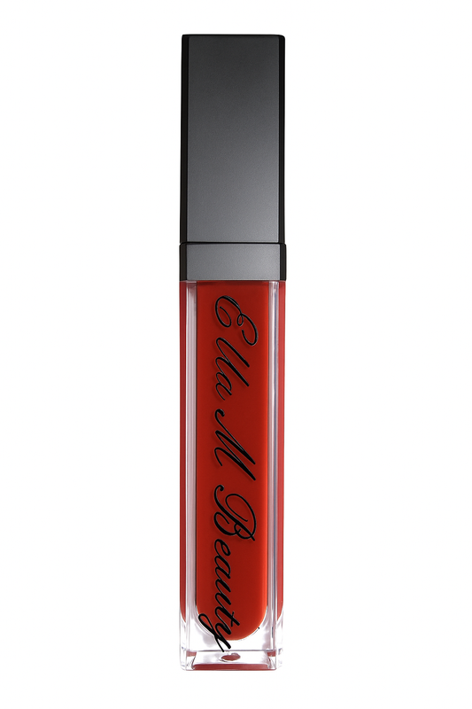 Light up lipgloss with mirror in shade “Red velvet muse”
