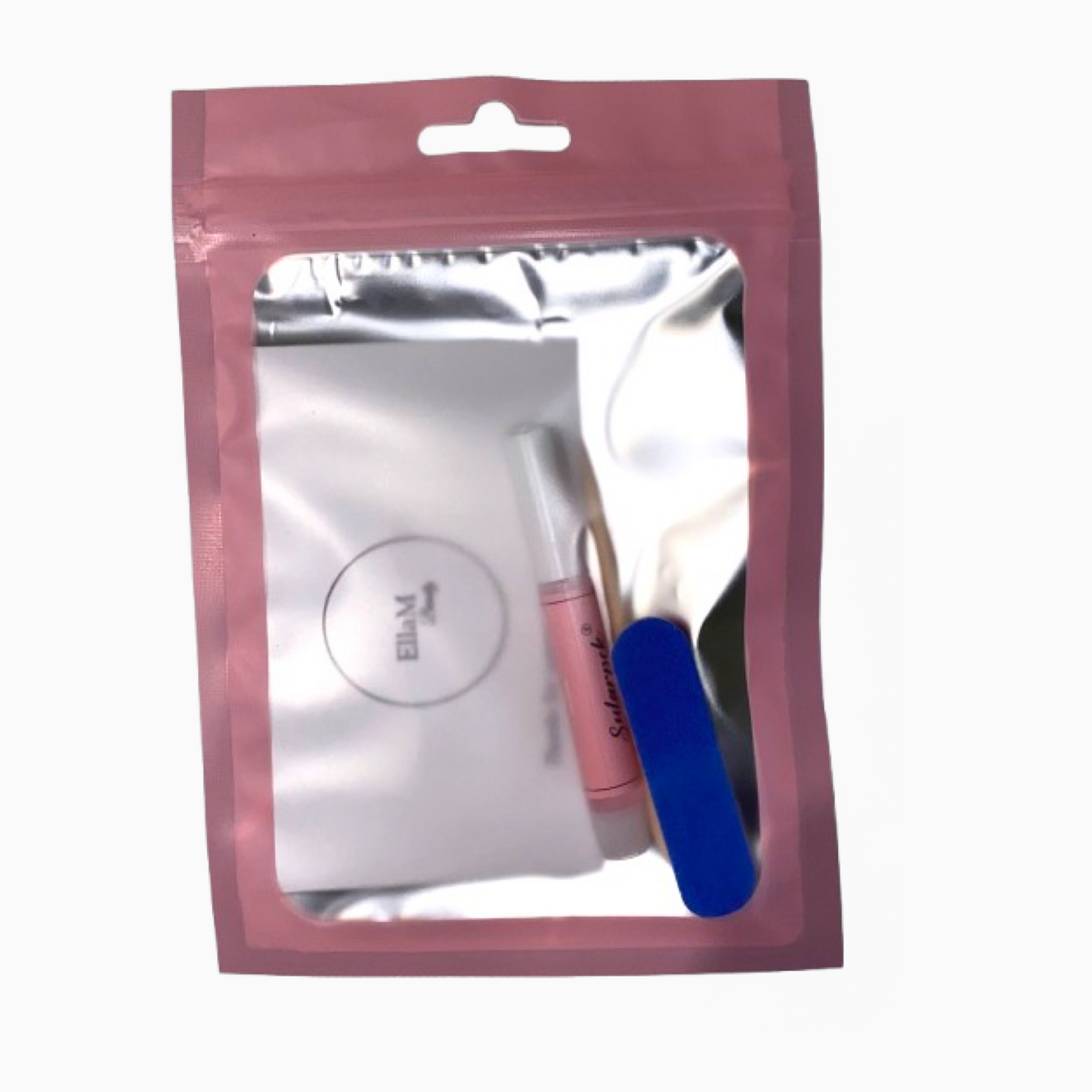 Dark Brown Ballerina Press On Nail Kit with Bows and Diamonds